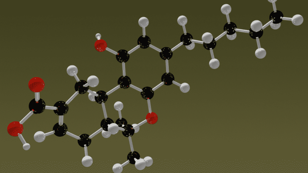 Grafische Darstellung Tetrahydrocannabinol